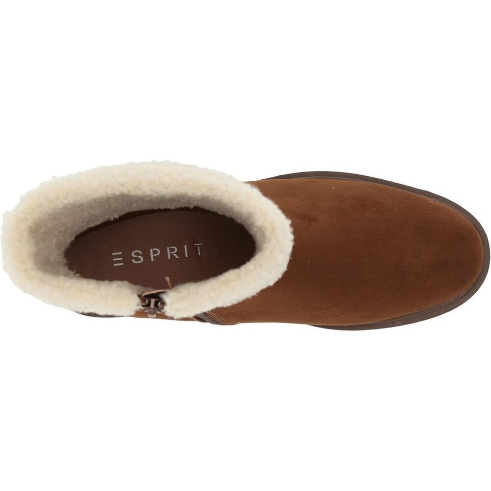 XOXO Espirt Women's Ariana Fashion Boot Block Heel Size 7.5 Walnut New - Picture 3 of 8